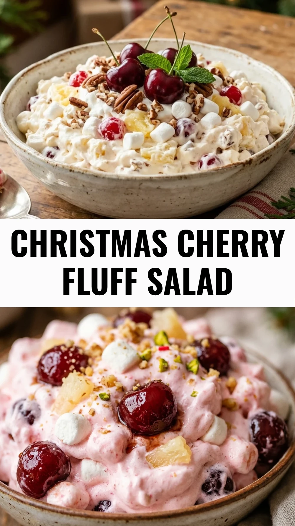 Christmas Cherry Fluff Salad