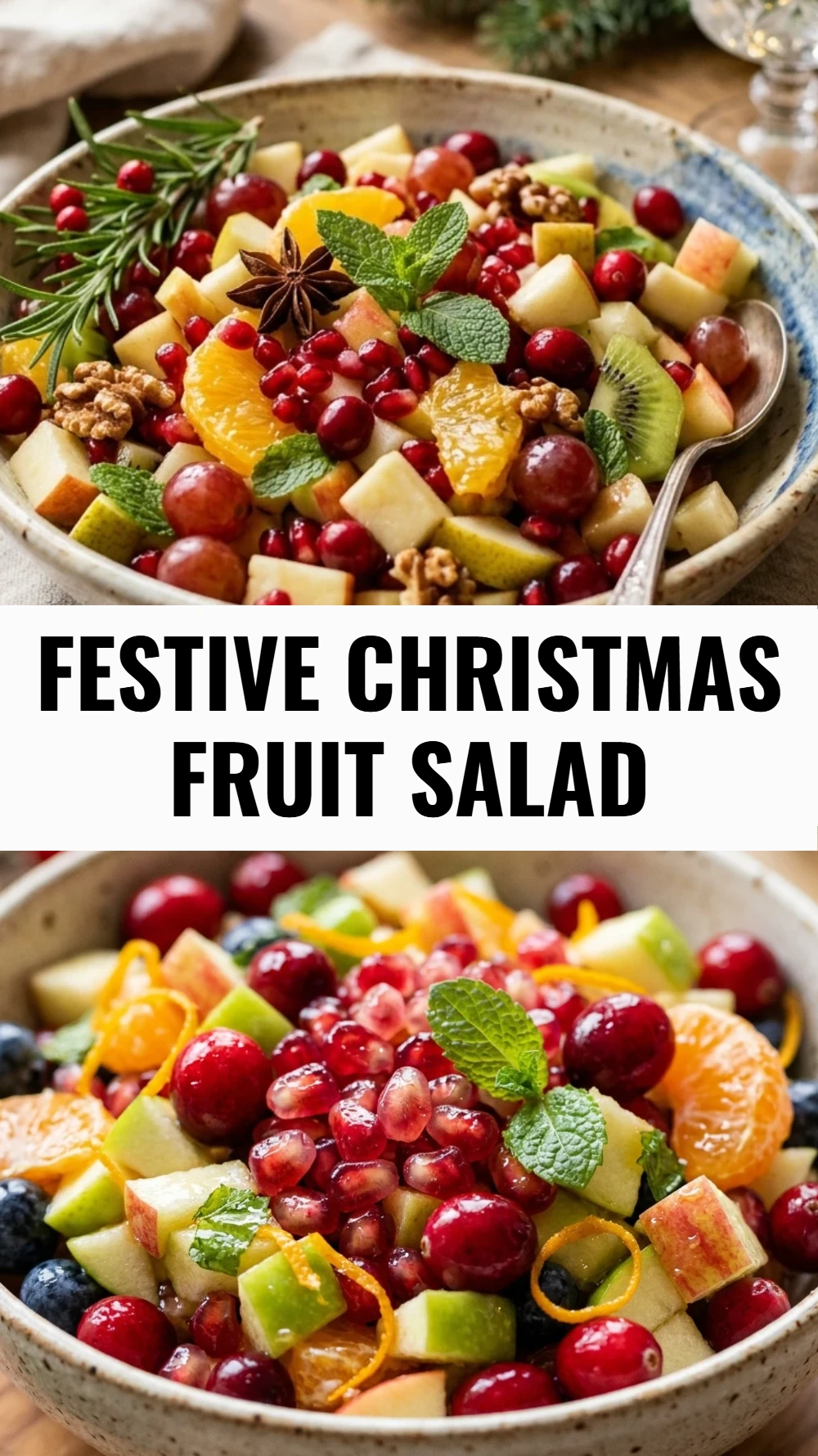 Festive Christmas Fruit Salad