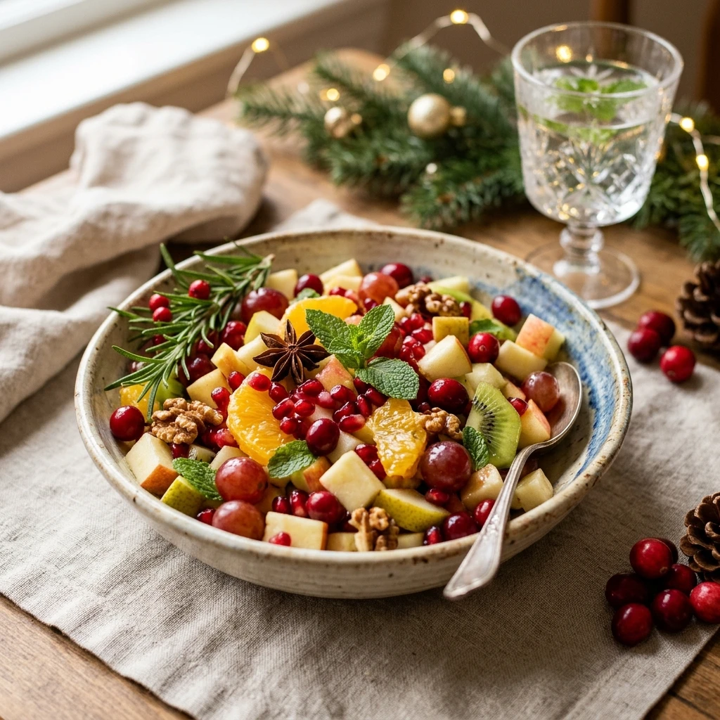 Festive Christmas Fruit Salad