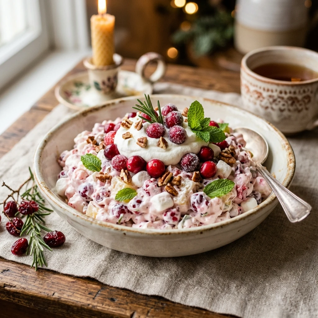 Festive Cranberry Fluff Salad