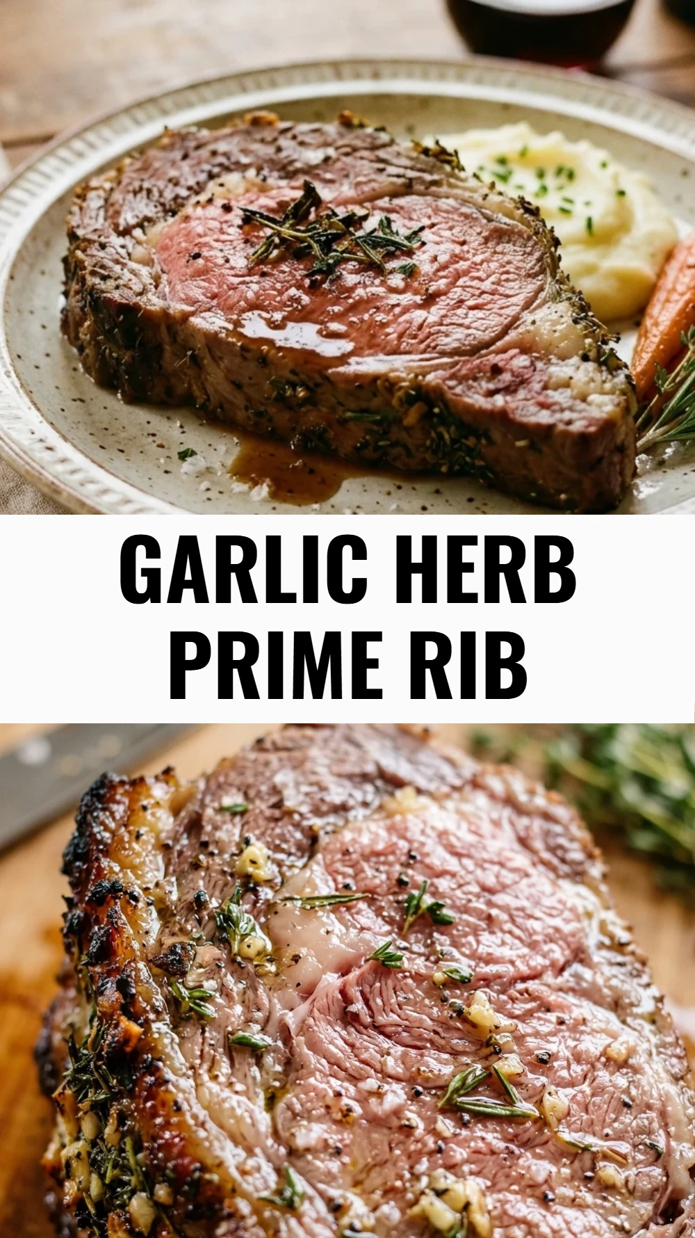 Garlic Herb Prime Rib