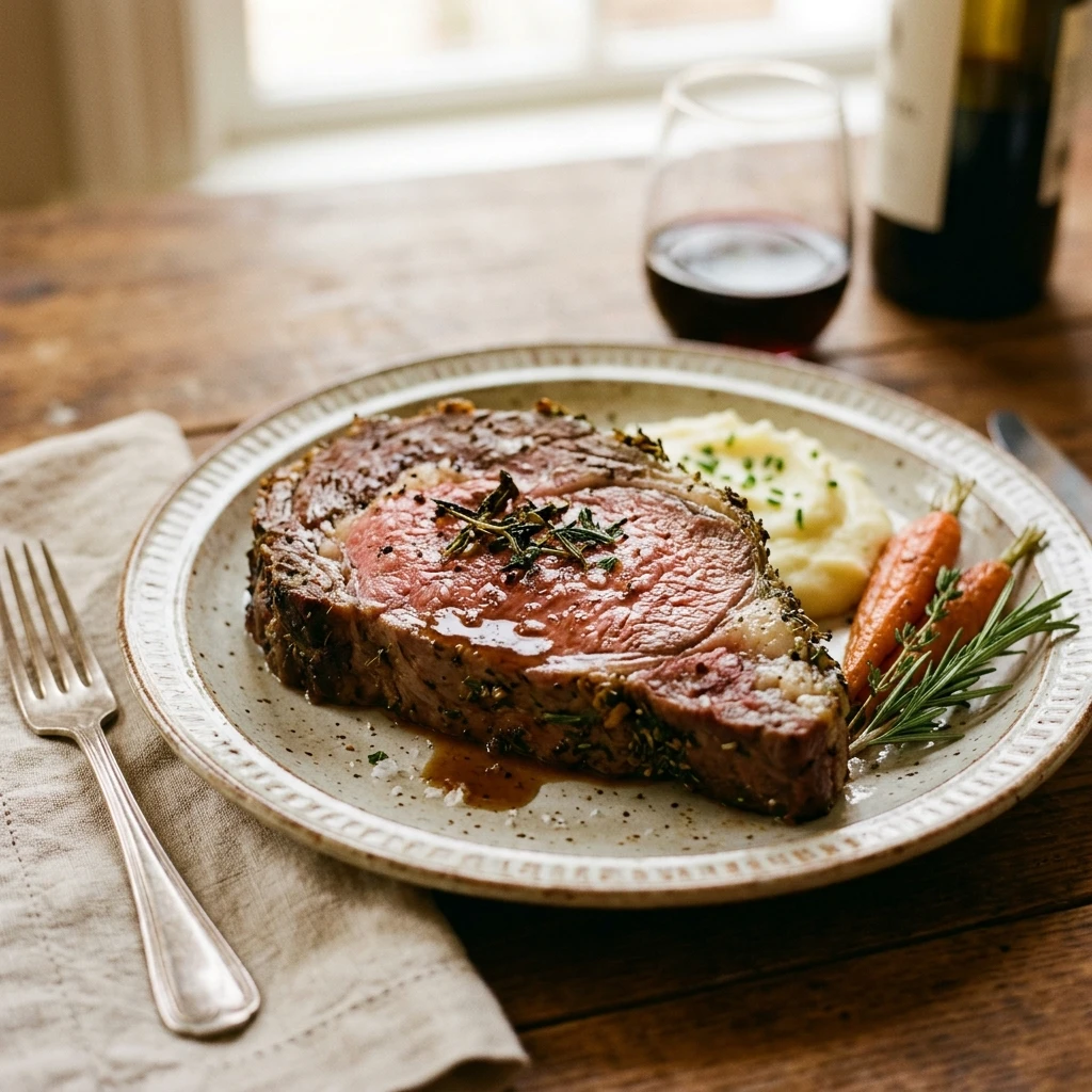 Garlic Herb Prime Rib