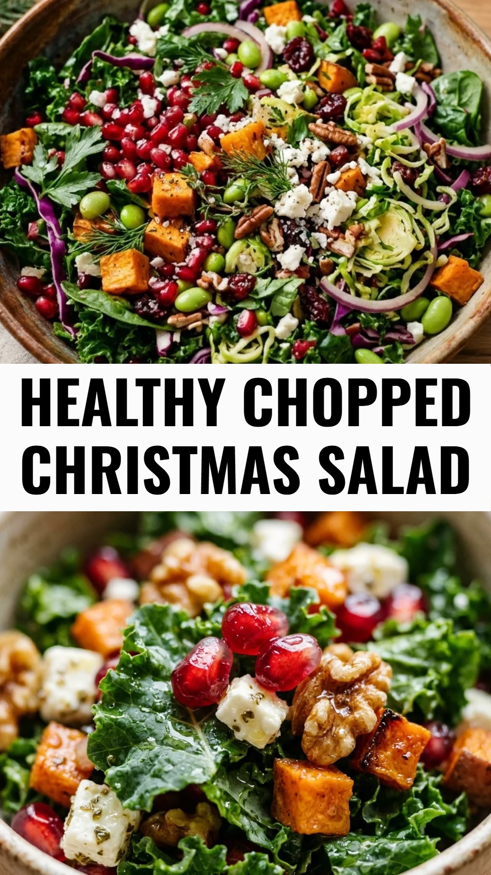 Healthy Chopped Christmas Salad