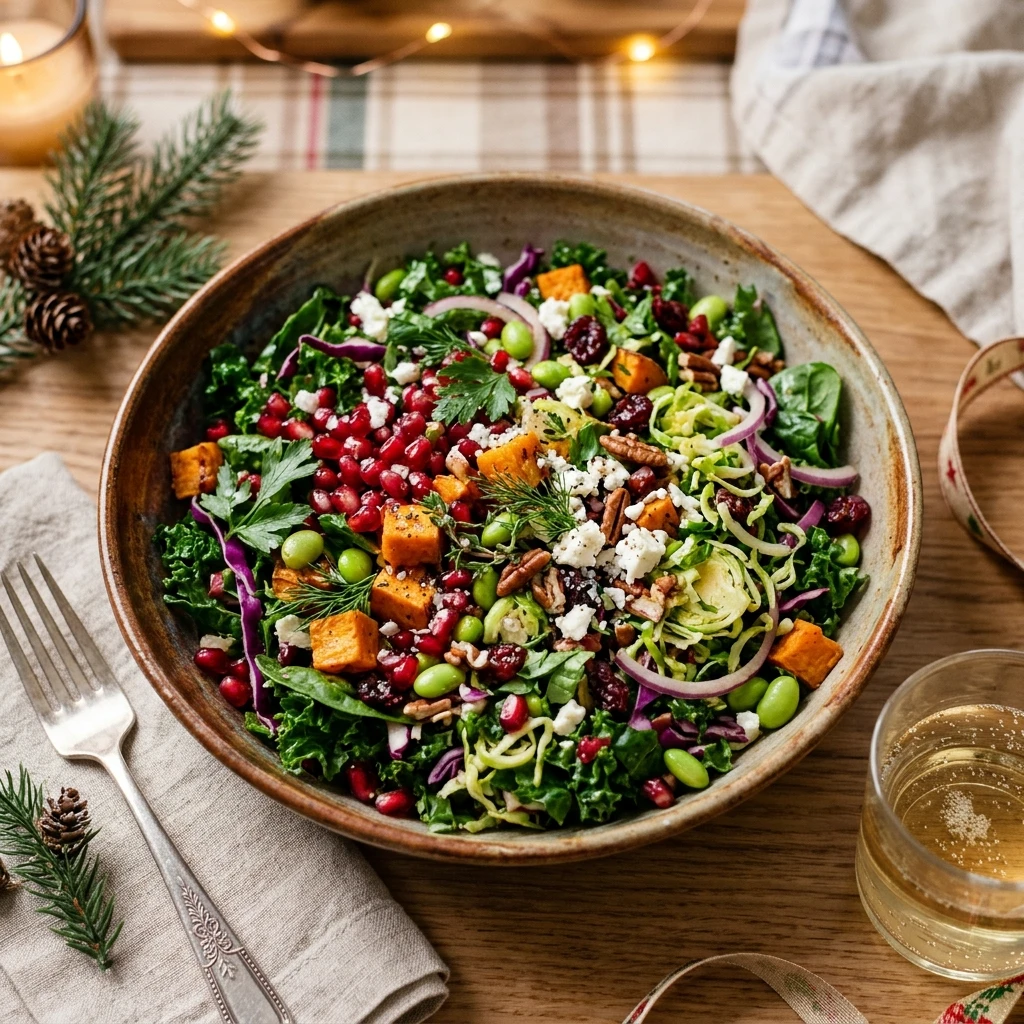 Healthy Chopped Christmas Salad