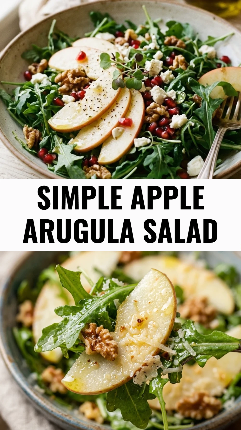 Simple Apple Arugula Salad