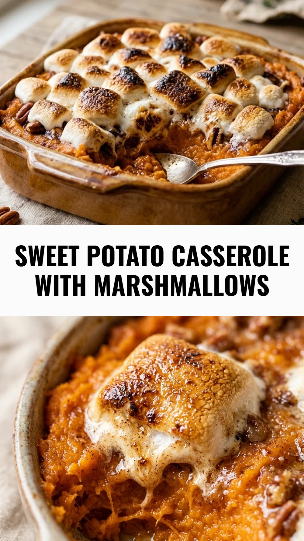 Sweet Potato Casserole with Marshmallows