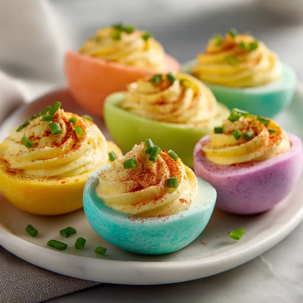 Colored Deviled Eggs