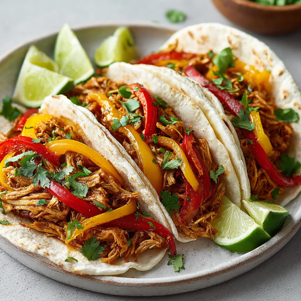 Easy Crockpot Chicken Fajitas
