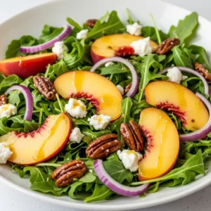 Peach Arugula Salad