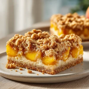 Peach Crumble Bars
