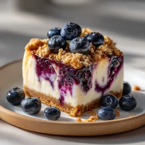 Blueberry Crumble Cheesecake