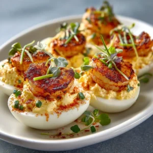 Cajun Shrimp Deviled Eggs