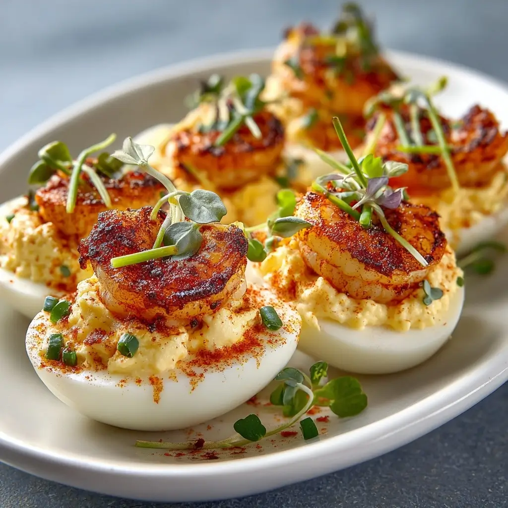 Cajun Shrimp Deviled Eggs