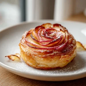 Delicate Apple Rose Pastry Blooms