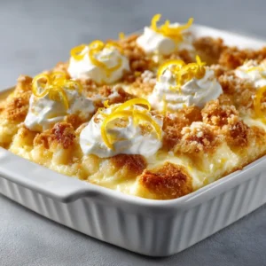 Lemon Cream Cheese Dump Cake