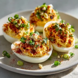 Mexican Street Corn Deviled Eggs