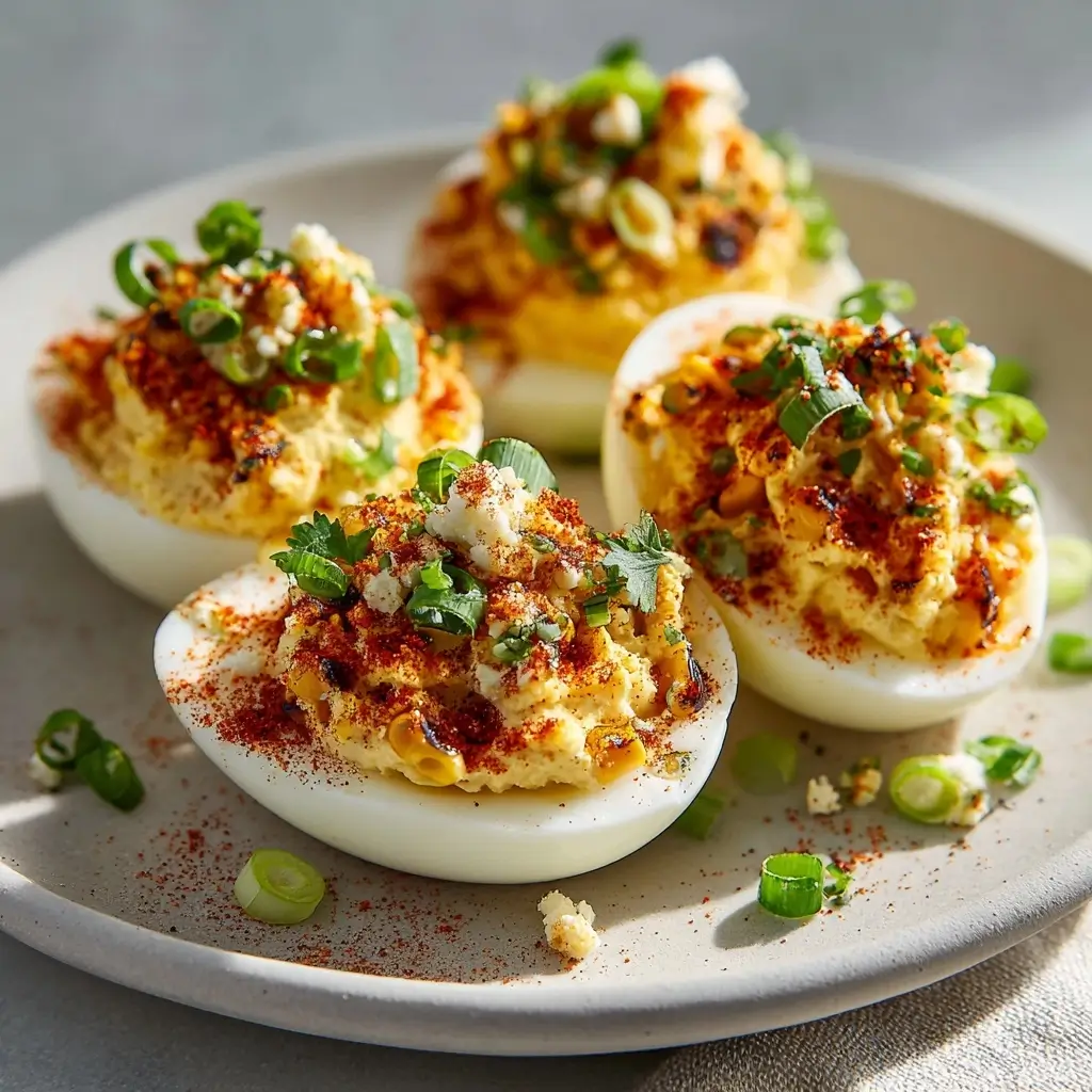 Mexican Street Corn Deviled Eggs