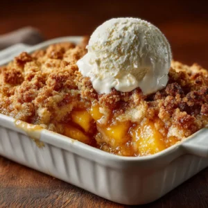 Peach Cobbler Dump Cake