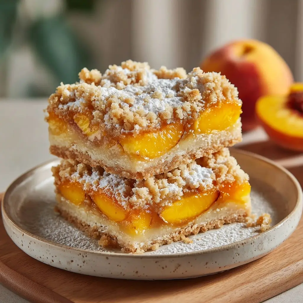Peach Pie Crumble Bars