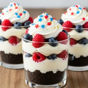 Red, White And Blue Dirt Cups