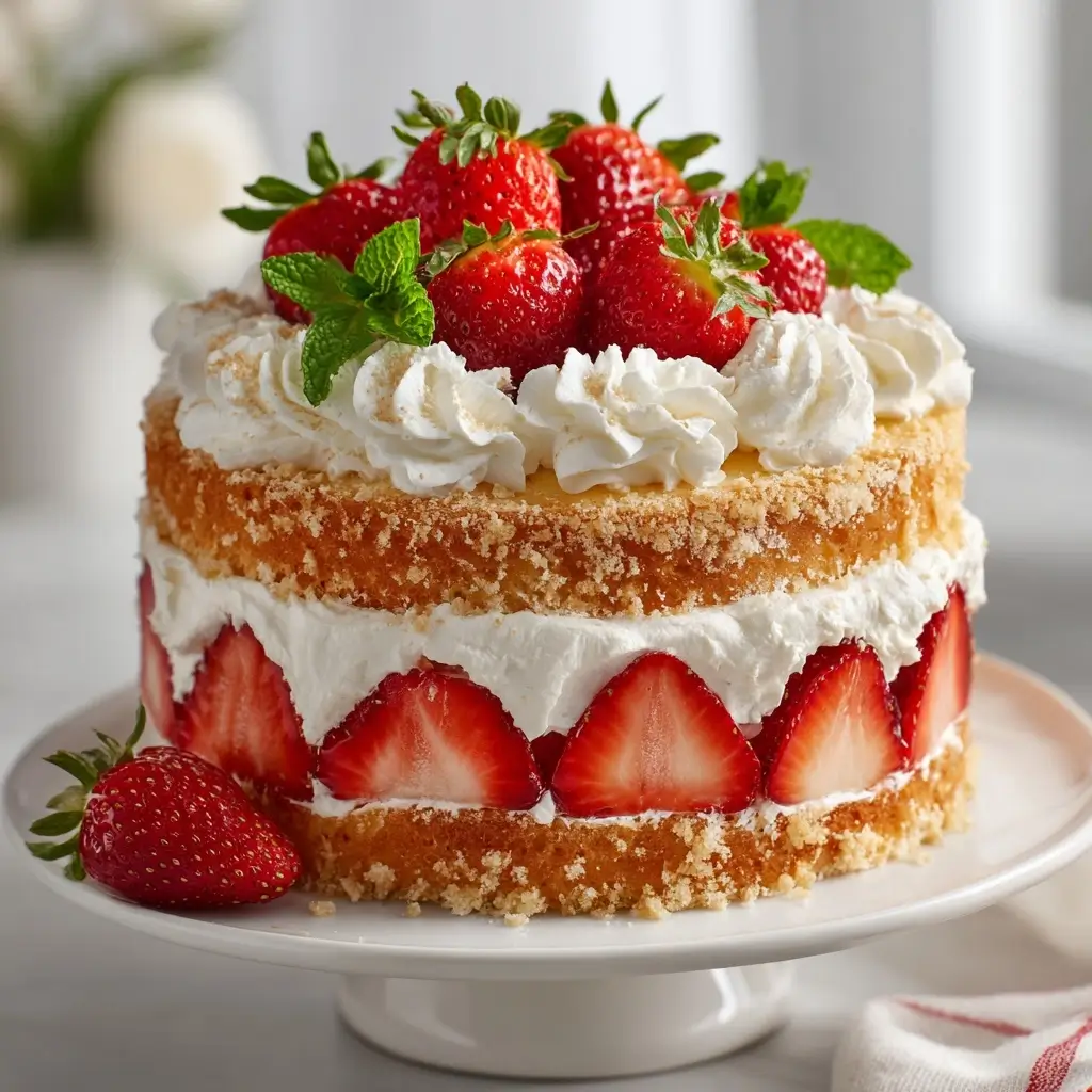 Strawberry Shortcake Cake