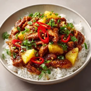 Sweet And Savory Pineapple Chicken And Rice
