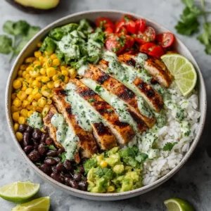 Zesty Cilantro Lime Chicken Bowls