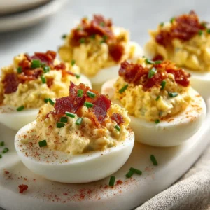 Bacon Deviled Eggs — Best Classic Party Recipe