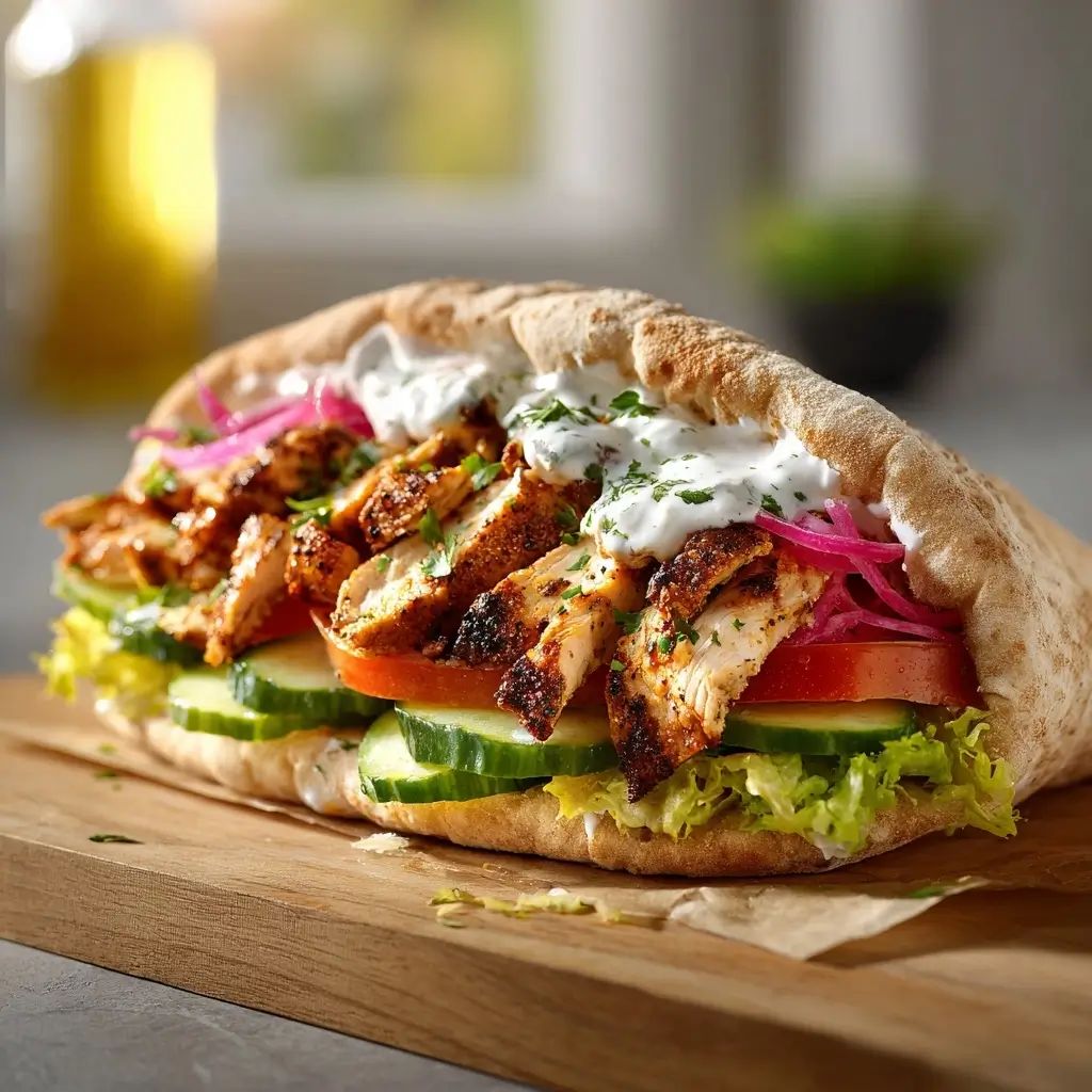 Chicken Shawarma With Creamy Garlic
