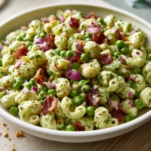 Cold Pea And Bacon Pasta Salad — Easy Summer Recipe