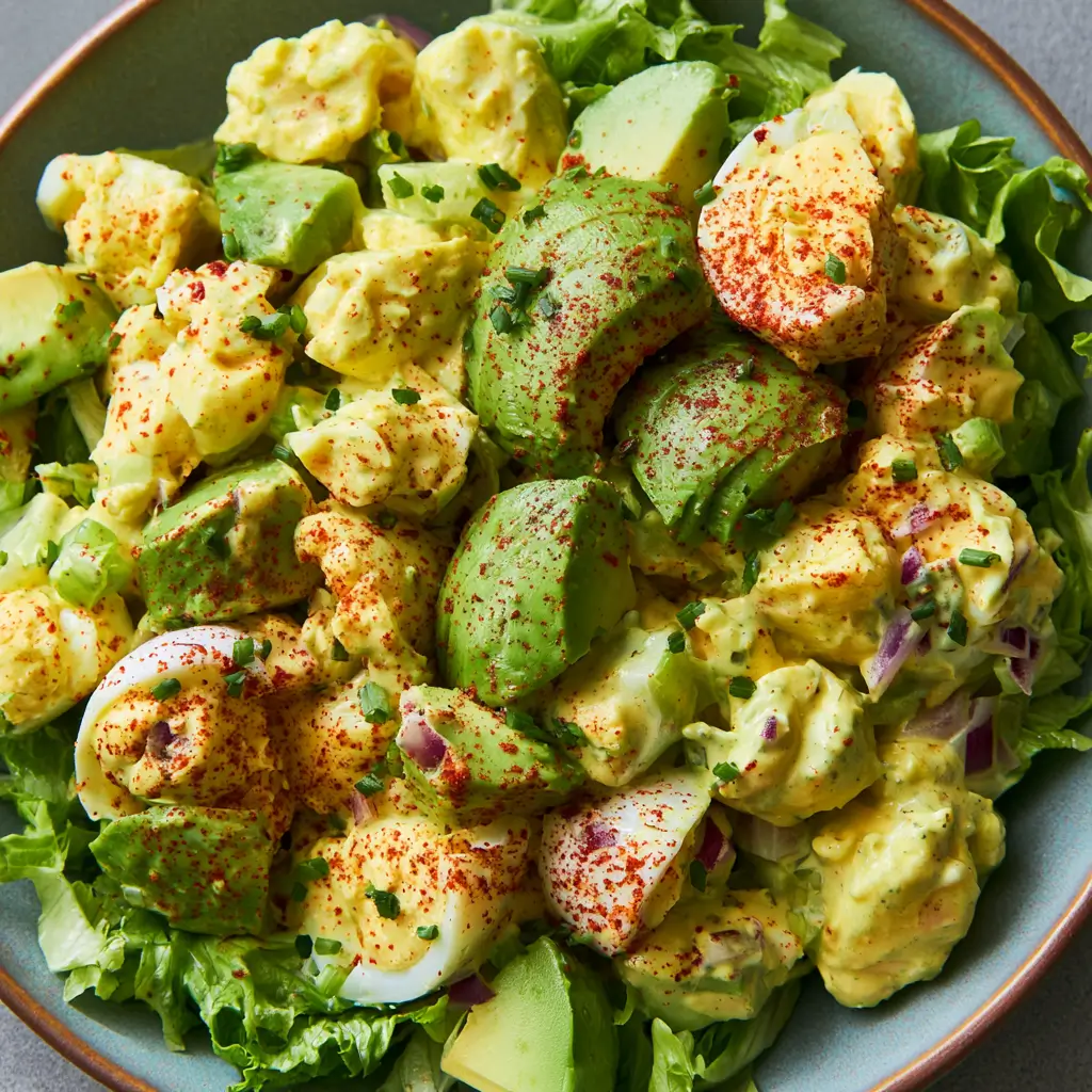 Creamy Avocado Egg Salad — Low Carb Easy Lunch Idea