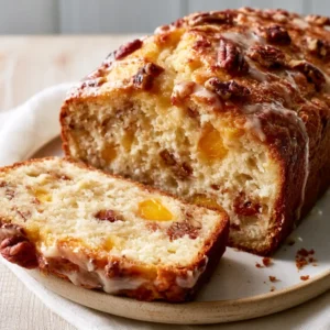 Peach Pecan Quick Bread