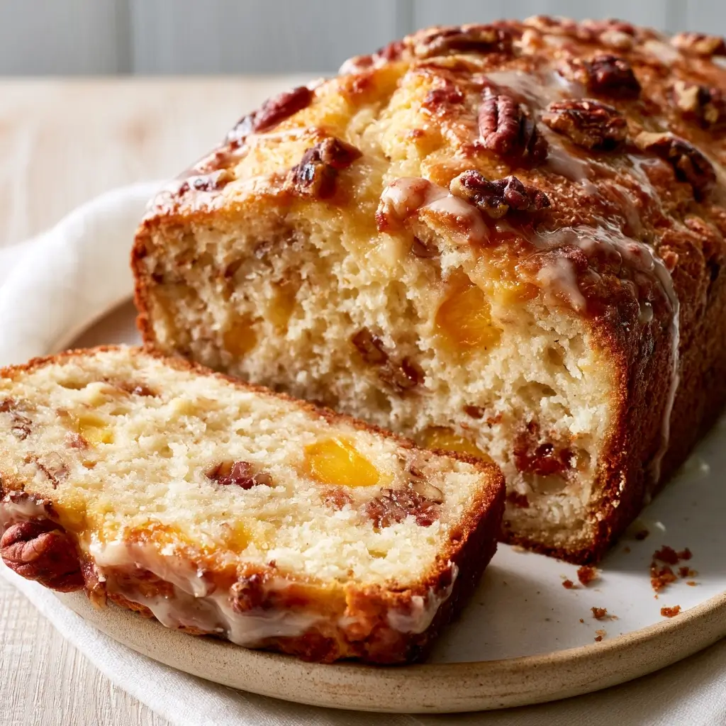 Peach Pecan Quick Bread