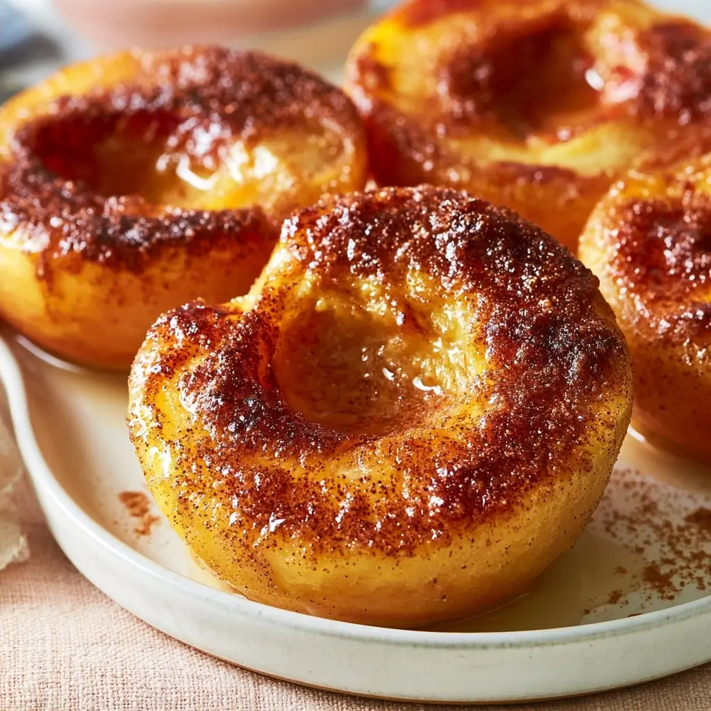 Cinnamon Sugar Baked Peaches Recipe