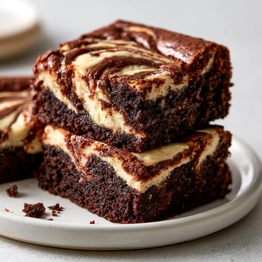 Cream Cheese Swirl Brownies