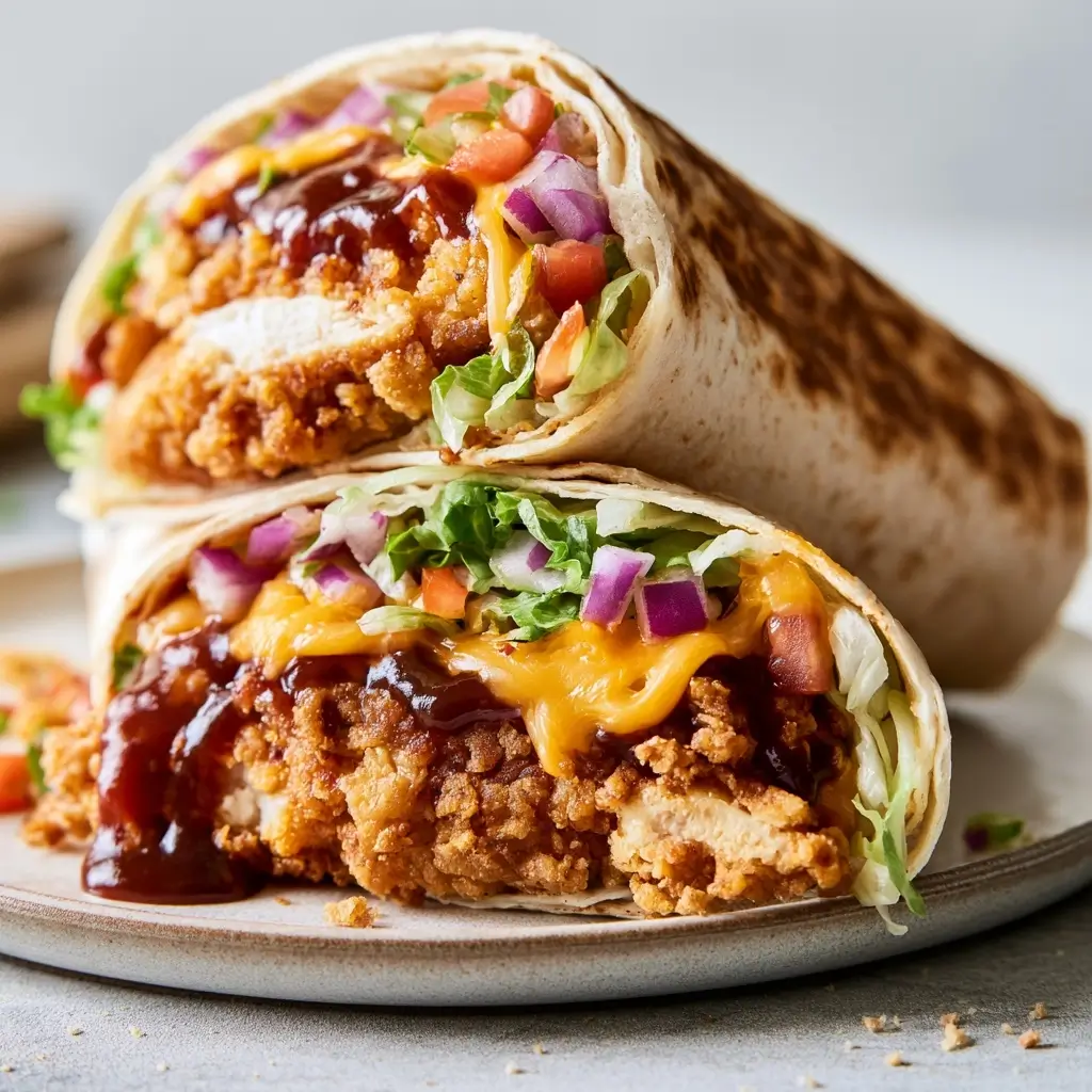 Crispy Bbq Chicken Wraps For High Protein Meals