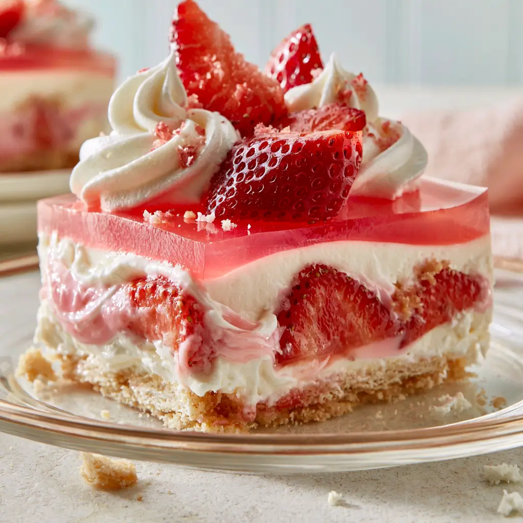Easy No Bake Strawberry Delight
