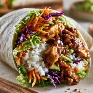 Healthy Teriyaki Chicken Wraps For Meal Prep