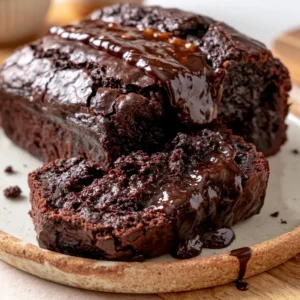 Hot Fudge Brownie Bread