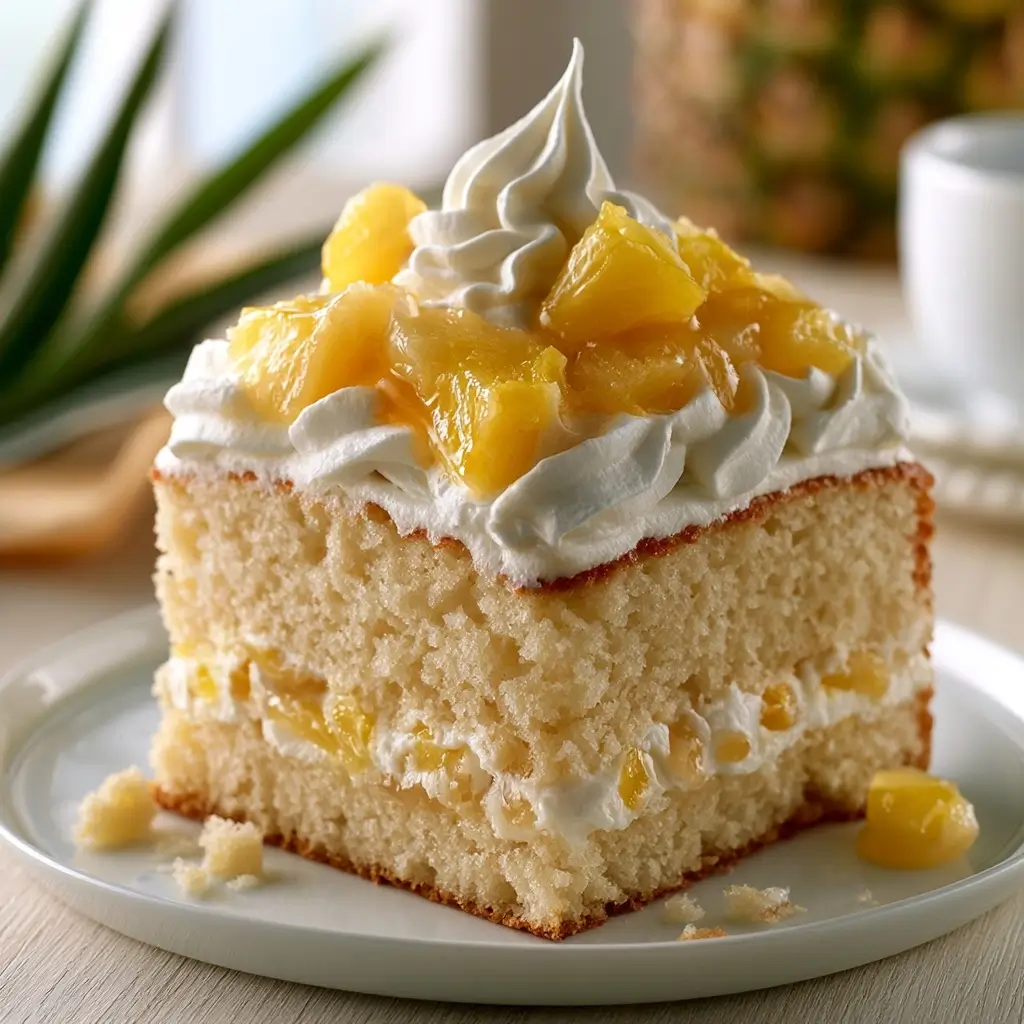 Juicy Pineapple Heaven Cake (5 Ingredients)