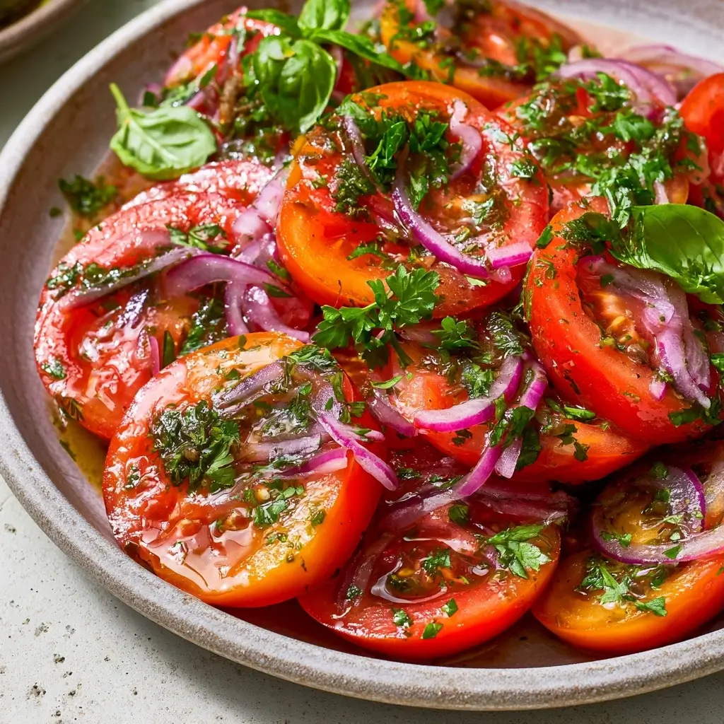 Marinated Tomatoes Salad Recipe
