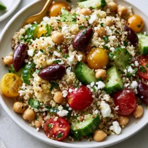 Mediterranean Quinoa Salad For Back To School Lunches