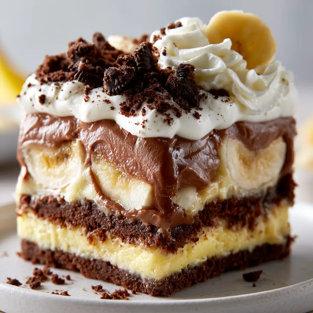 No Bake Chocolate Banana Pudding Cake For Potlucks And Parties