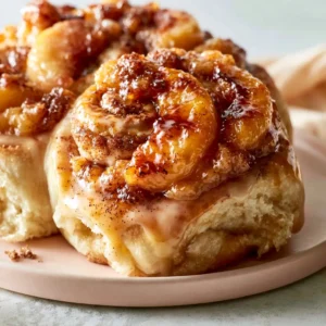 Peach Cobbler Cinnamon Rolls