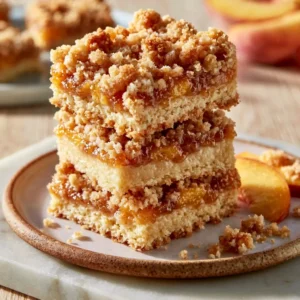 Peach Crumb Bars