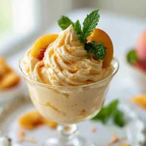 Peach Mousse (light, Creamy & Perfect For Summer)