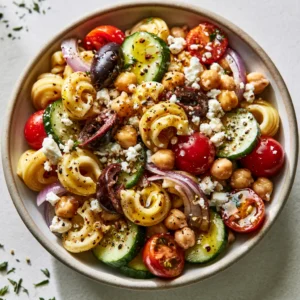 Quick Greek Pasta Salad Lunch Bowl For Healthy Weeknight Dinners