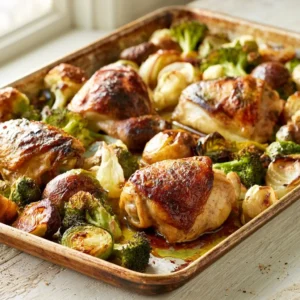 Simple Sheet Pan Chicken Skillet For Family Dinner
