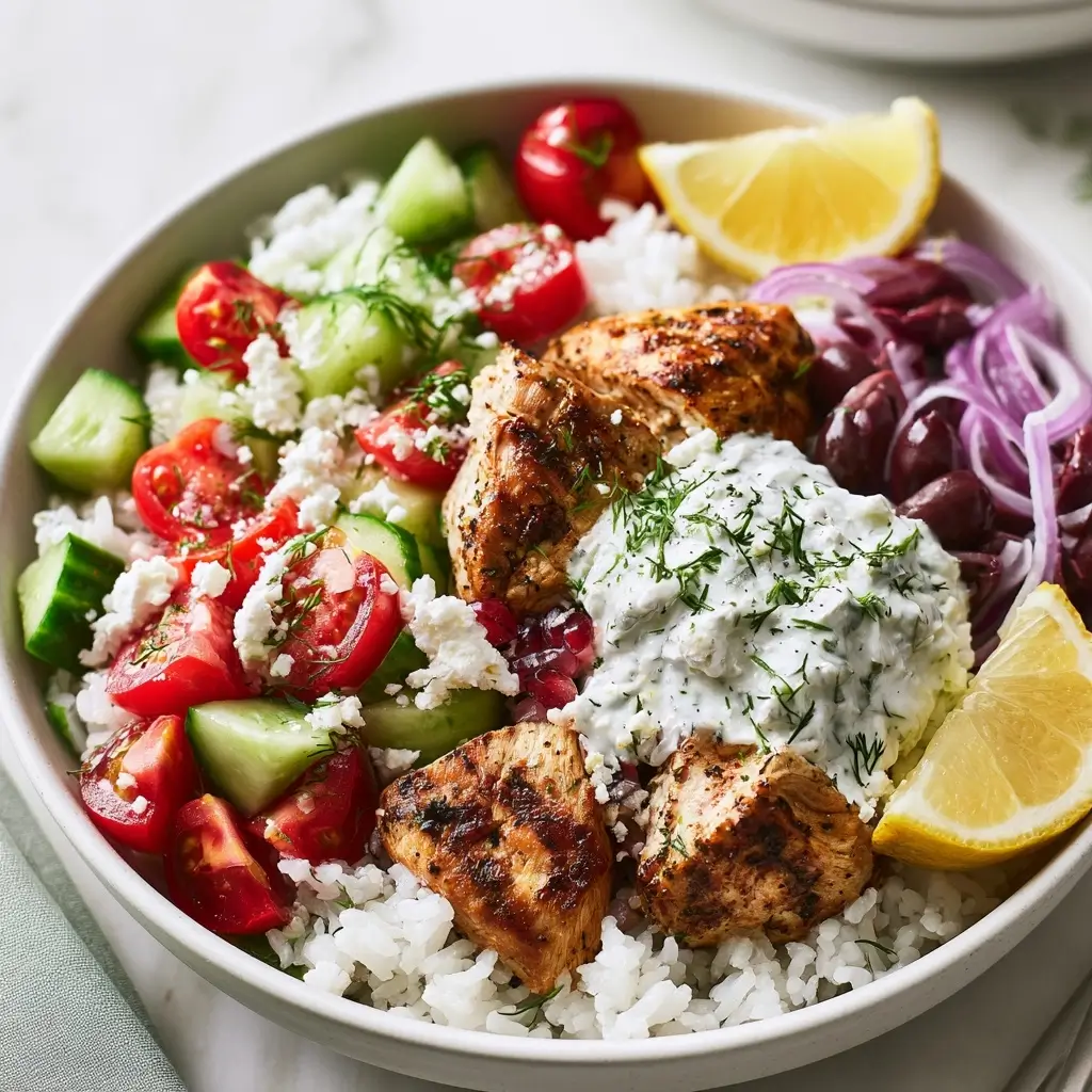 Greek Chicken Bowls
