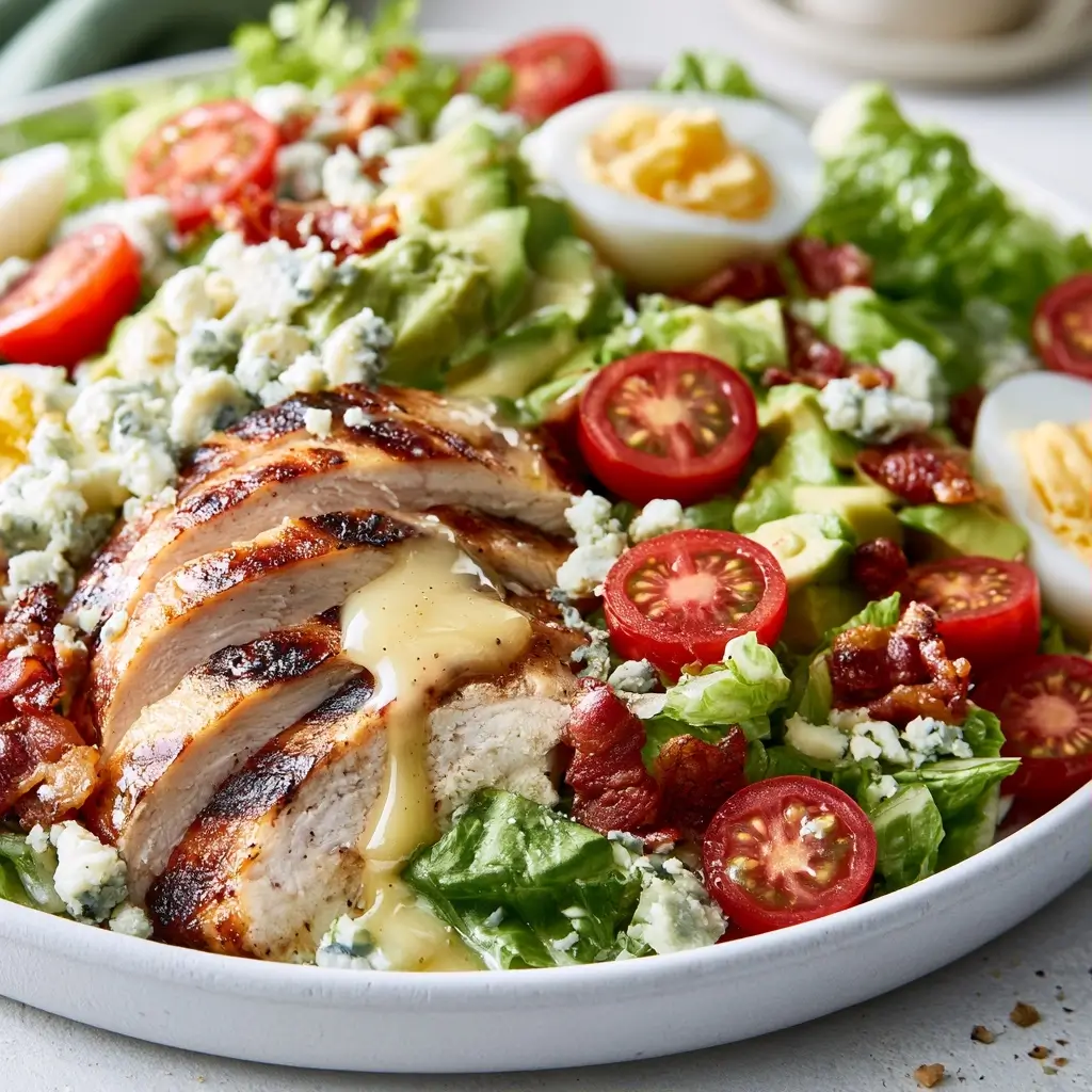 Grilled Chicken Cobb Salad With Honey Dijon Dressing